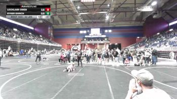 52 lbs 2nd Place - Lochlann Owen, Elbert County Wranglers vs Ryker Ehrich, Gladiator Wrestling Academy