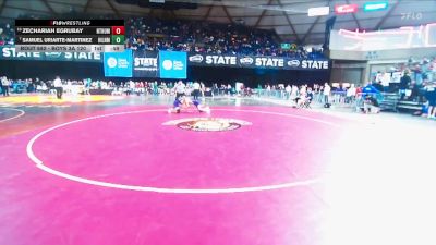 Boys 3A 120 lbs Cons. Round 4 - Samuel Uriarte-Martinez, Highline vs Zechariah Egrubay, North Thurston