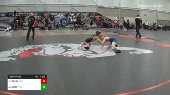 76 lbs Semifinal - Jojo Burke, East Coast Bandits vs Jace Reed, Lions Wrestling Academy