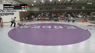 72-77 lbs Round 1 - Carl Gustman, Southeast MS vs Anthony Stark, Burns Junior High