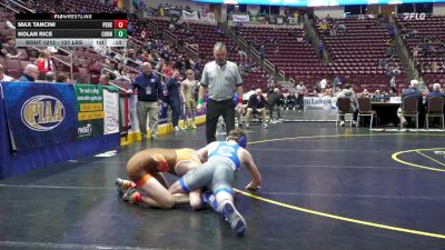 127 lbs Consi 3 - Max Tancini, Perkiomen Valley vs Nolan Rice, Connellsville