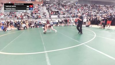 62 kg Quarters - Haylie Jaffe, Bearcat Wrestling Club vs Sophia Ball, SPAR
