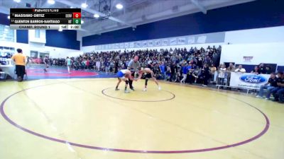 113 lbs Champ. Round 1 - Massimo Ortiz, Servite vs Quenton Barros-Santiago, North Torrance