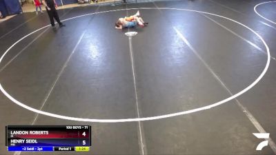 71 lbs Round 2 - Landon Roberts, IA vs Henry Seidl, MN