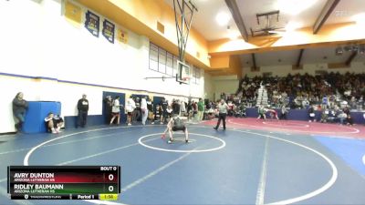 113 lbs Round 6 - Avry Dunton, Arizona Lutheran HS vs Ridley Baumann, Arizona Lutheran HS