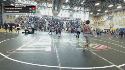 132 lbs Champ. Round 2 - Nicholas Pela, Fort Pierce Central vs Sullivan Harkins, Buchholz