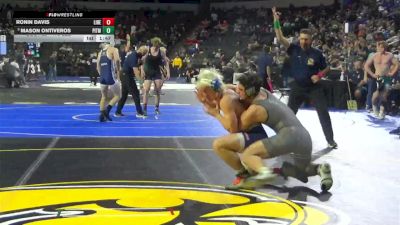 175 lbs Round Of 64 - Ronin Davis, Liberty Bakersfield (CS) vs Mason Ontiveros, Pitman (SJ)