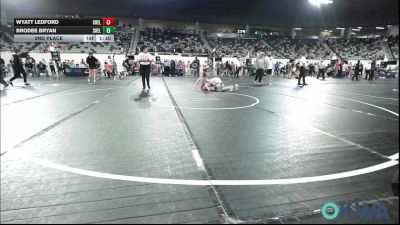 119 lbs 2nd Place - Wyatt Ledford, Shelton Wrestling Academy vs Brodee Bryan, Shelton Wrestling Academy