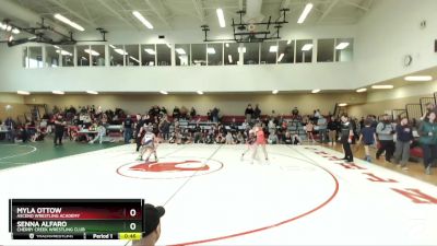 74-80 lbs Round 1 - Senna Alfaro, Cherry Creek Wrestling Club vs Myla Ottow, Ascend Wrestling Academy