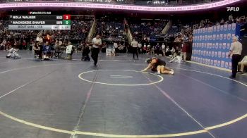 138 lbs Champ. Round 1 - Nola Walker, Newton-Conover  vs Mackenzie Shaver, Union Pines