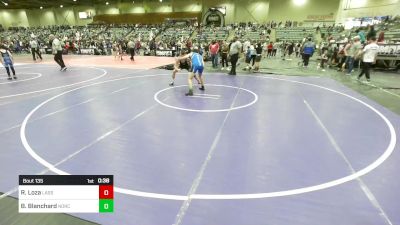 150 lbs 3rd Place - Ruben Loza, Lassen Wrestling Association vs Brendan Blanchard, NorCal Elite