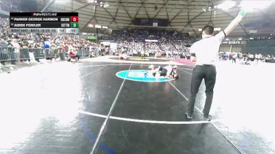 Boys 1B/2B 190 Cons. Round 2 - Parker George Harmon, North Beach vs Aiden Fowler, Kettle Falls