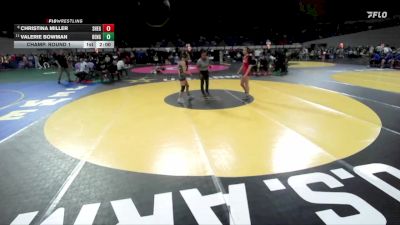 6A/5A Girls 115 Champ. Round 1 - Christina Miller, Sherwood Girls vs Valerie Bowman, Bend Girls