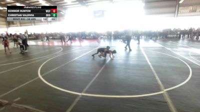 58 lbs Round Of 16 - Konnor Hunton, West Amarillo Wrestling vs Christian Valdivia, SoCal Hammers