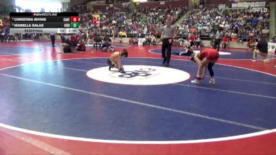 6A 105 lbs Semifinal - Isabella Salas, Heritage vs Christina Bivins, CABOT HIGH SCHOOL