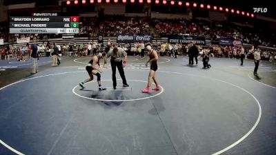 D 1 120 lbs Quarterfinal - Michael Finders, Airline vs Brayden Lobrano, Parkway