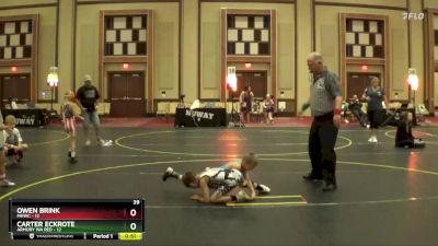 52 lbs Finals (8 Team) - Owen Brink, MHWC vs Carter Eckrote, Armory WA Red