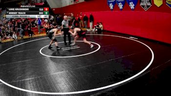 127 lbs Cons. Round 3 - Jeremy Tkach, Burgettstown Hs vs Luke Krushinski, Fox Chapel Area Hs