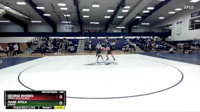 184 lbs 1st Place Match - George Rhodes, Drexel (Unattached) vs Mark Ayala, USMAPS