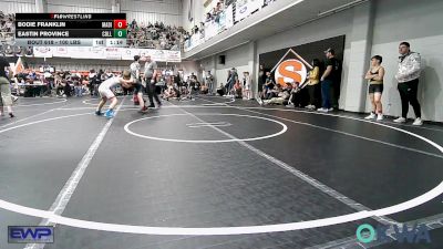 100 lbs Quarterfinal - Bodie Franklin, Madill Takedown vs Eastin Province, Collinsville Cardinal Youth Wrestling