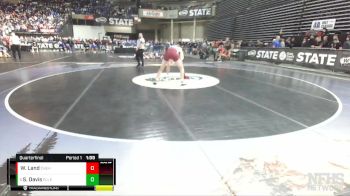 2A 182 lbs Quarterfinal - Sean Davis, Ellensburg vs Waylen Land, W. F. West