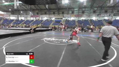 115 lbs Consi Of 16 #2 - Bentley Farmer, North Fork Miners vs Ulysses Montes, Fort Morgan Wrestling Club