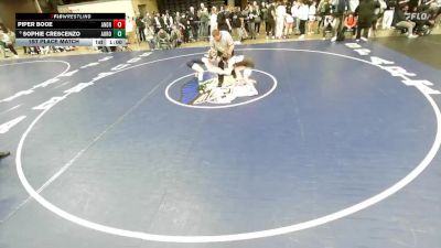 125 lbs 1st Place Match - Sophie Crescenzo, Unattached vs Piper Booe, Tinley Park (Andrew)