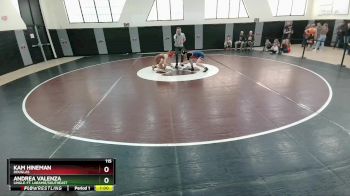 115 lbs Cons. Round 3 - Kam Hineman, Douglas vs Andrea Valenza, Lingle-Ft. Laramie/Southeast