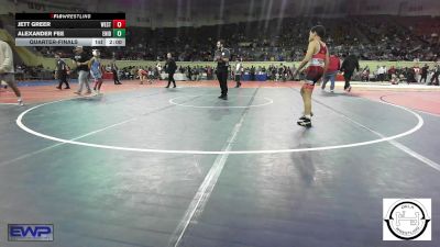 92 lbs Quarterfinal - Jett Greer, Westmoore Wresting vs Alexander Fee, Enid Junior High