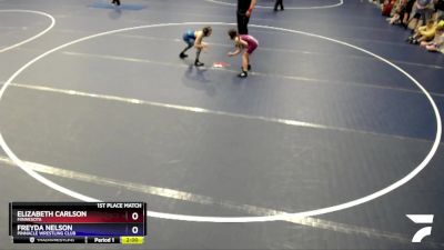 62-62 lbs 1st Place Match - Elizabeth Carlson, Minnesota vs Freyda Nelson, Pinnacle Wrestling Club