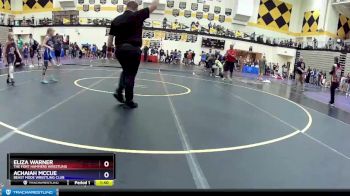 80 lbs Round 1 - Eliza Warner, The Fort Hammers Wrestling vs Achaiah McCue, Beast Mode Wrestling Club