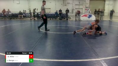 58-65 lbs Round 1 - Alex Miller, Tar Heel Kids Wrestling Club vs James Bange, Backyard Bullies Wrestling Club