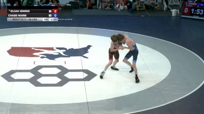 88 lbs Quarters - Elijah Jensen, Washington vs Chase Warm, Maryland