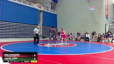 170 lbs Quarters & 1st Wb (16 Team) - Amayah Jones, Gilmer County vs Ayse Ustaogren, Woodward Academy