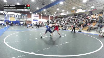 138 lbs Champ. Round 1 - Adrian Drouin, Harvard-Westlake vs Nathan Dorman, Newport Harbor