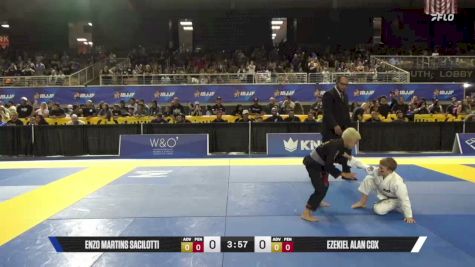 Ezekiel Alan Cox vs Enzo Martins Sacilotti 2026 Pan Kids Jiu-Jitsu IBJJF Championship