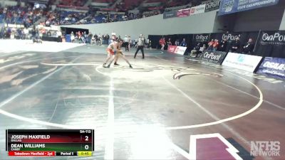 5A-113 lbs Cons. Round 1 - Dean Williams, Canby vs Joseph Maxfield, Dallas