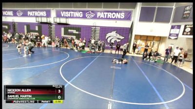 70 lbs Quarterfinal - Nickson Allen, Ravage vs Samuel Martin, Champions Wrestling Club