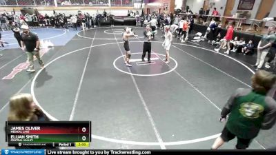 126 lbs Cons. Round 2 - Elijah Smith, Central Valley vs James Oliver, Medical Lake