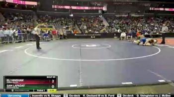 195 lbs Champ. Round 1 - Eli Hinshaw, Owen Valley vs Sam Lapadat, Brownsburg