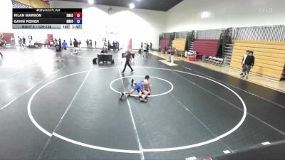 129-138 lbs Round 1 - Rilan Marson, San Marcos High School vs Gavin Fisher, San Marcos High School