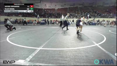 67 lbs 3rd Place - Jaycee Cervantes, F-5 Grappling vs Ollie Siegel, Raw Wrestling Club