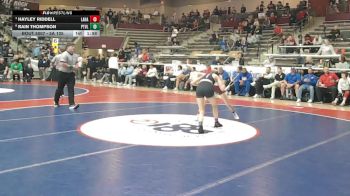 5A 105 lbs Quarterfinal - Hayley Riddell, Lake Hamilton vs Rain Thompson, Pottsville High School
