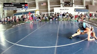 132 lbs Champ. Round 2 - Brody Allen, Wyoming vs Aiden Khorramdel, Wright Wrestling Academy
