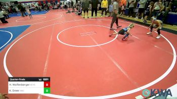 49 lbs Quarterfinal - Hagan Wolfenberger, Keystone Kids vs Knox Greer, Salina Wrestling Club