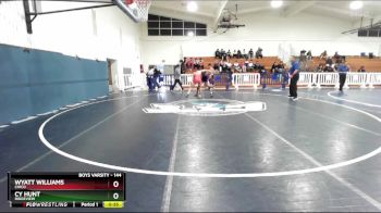 144 lbs Cons. Round 7 - Cy Hunt, Ridgeview vs Wyatt Williams, Chico