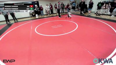 49 lbs Rr Rnd 1 - Hannah Hanson, Saints Wrestling Club vs Paeson Forrest, Northeast Take Down Club
