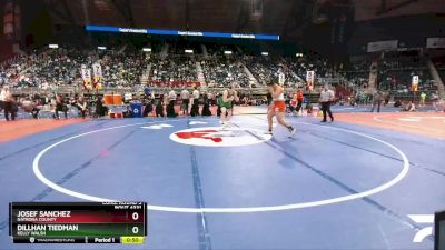 4A-220 lbs Cons. Round 3 - Josef Sanchez, Natrona County vs Dillhan Tiedman, Kelly Walsh