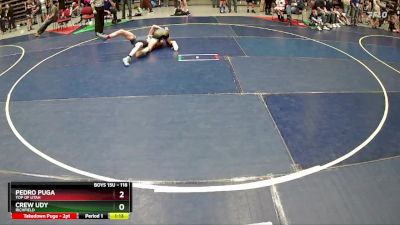 118 lbs Quarterfinal - Crew Udy, Richfield vs Pedro Puga, Top Of Utah