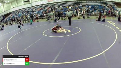 14U Boys - 80 lbs Cons. Round 1 - Camden Chapman, Gladiator Elite Wrestling Club vs Brighton Crandell, Arizona